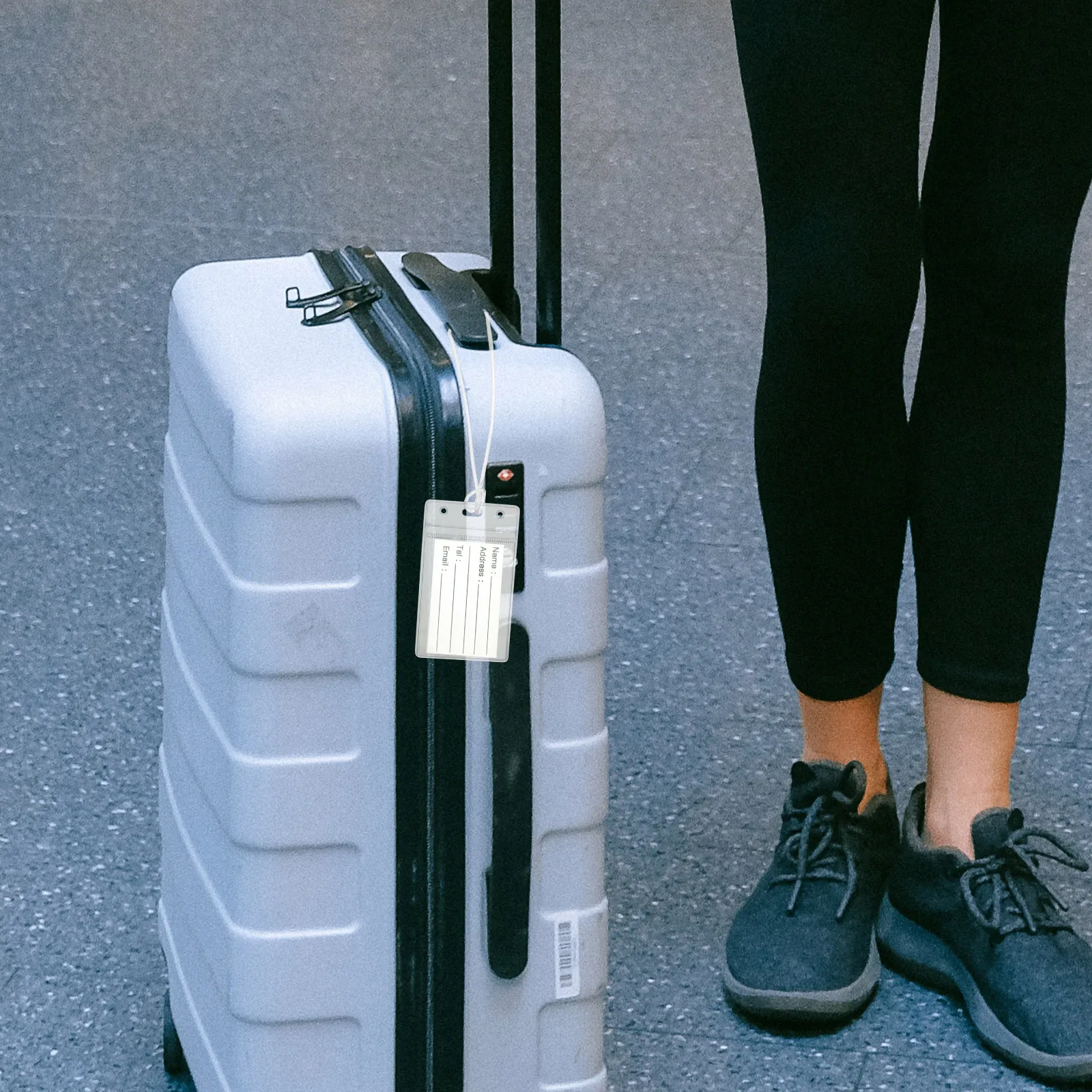 10pcs Luggage Label Holder Tag PVC Sleeve Suitcase Badge Cover Card Travel Cruise Essentials Waterproof Long Strap 
10pcs Luggage Label Holder Tag PVC Sleeve Suitcase Badge Cover Card Travel Cruise Essentials Waterproof Long Strap