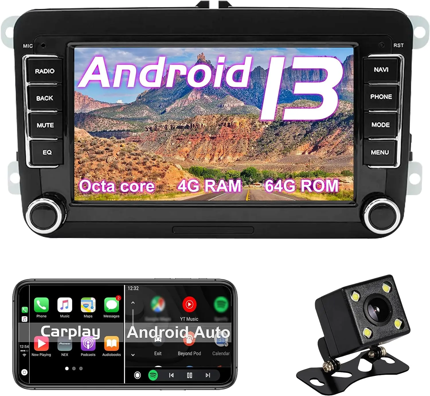 Android 13 Car radio Carplay GPS Navi for VW Passat B6 B7 Golf 5 6 Jetta T5 Polo Touran Caddy Seat Tiguan Seat Android Auto
Android 13 Car radio Carplay GPS Navi for VW Passat B6 B7 Golf 5 6 Jetta T5 Polo Touran Caddy Seat Tiguan Seat Android Auto
