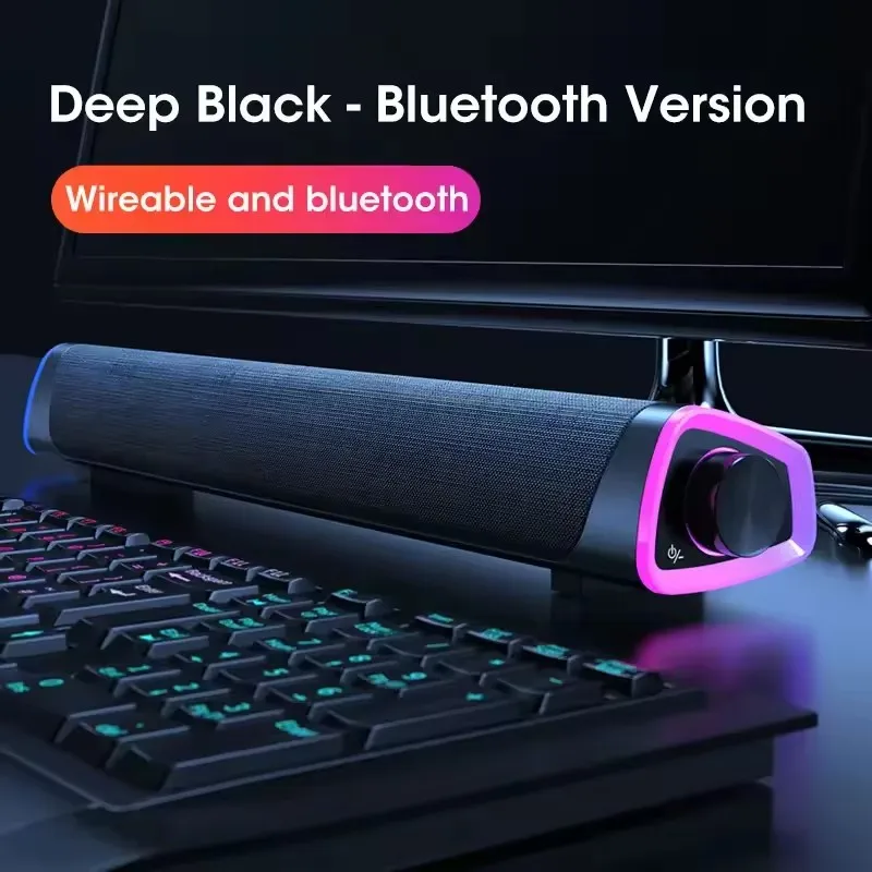 Wireless Bluetooth Speaker 4D Stereo Soundbar Home Surround Speakers for Laptop Projector PC Music Player Aux 3.5mm Wired USB
Wireless Bluetooth Speaker 4D Stereo Soundbar Home Surround Speakers for Laptop Projector PC Music Player Aux 3.5mm Wired USB