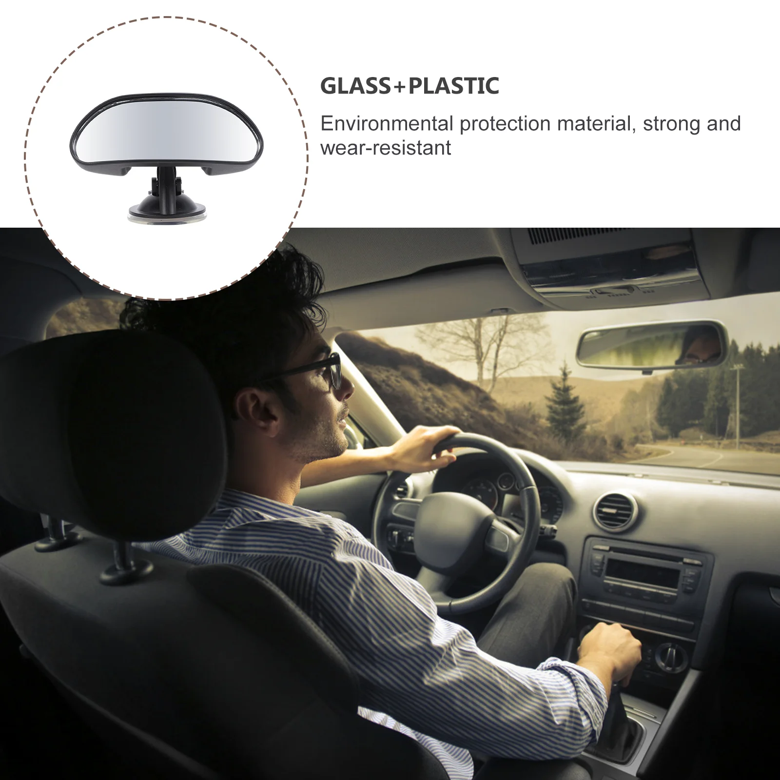Rearview Mirror Car Safety Glass Large Clear Suction Cup Installation Toddler Infant Rear Seat Situation Practical
Rearview Mirror Car Safety Glass Large Clear Suction Cup Installation Toddler Infant Rear Seat Situation Practical