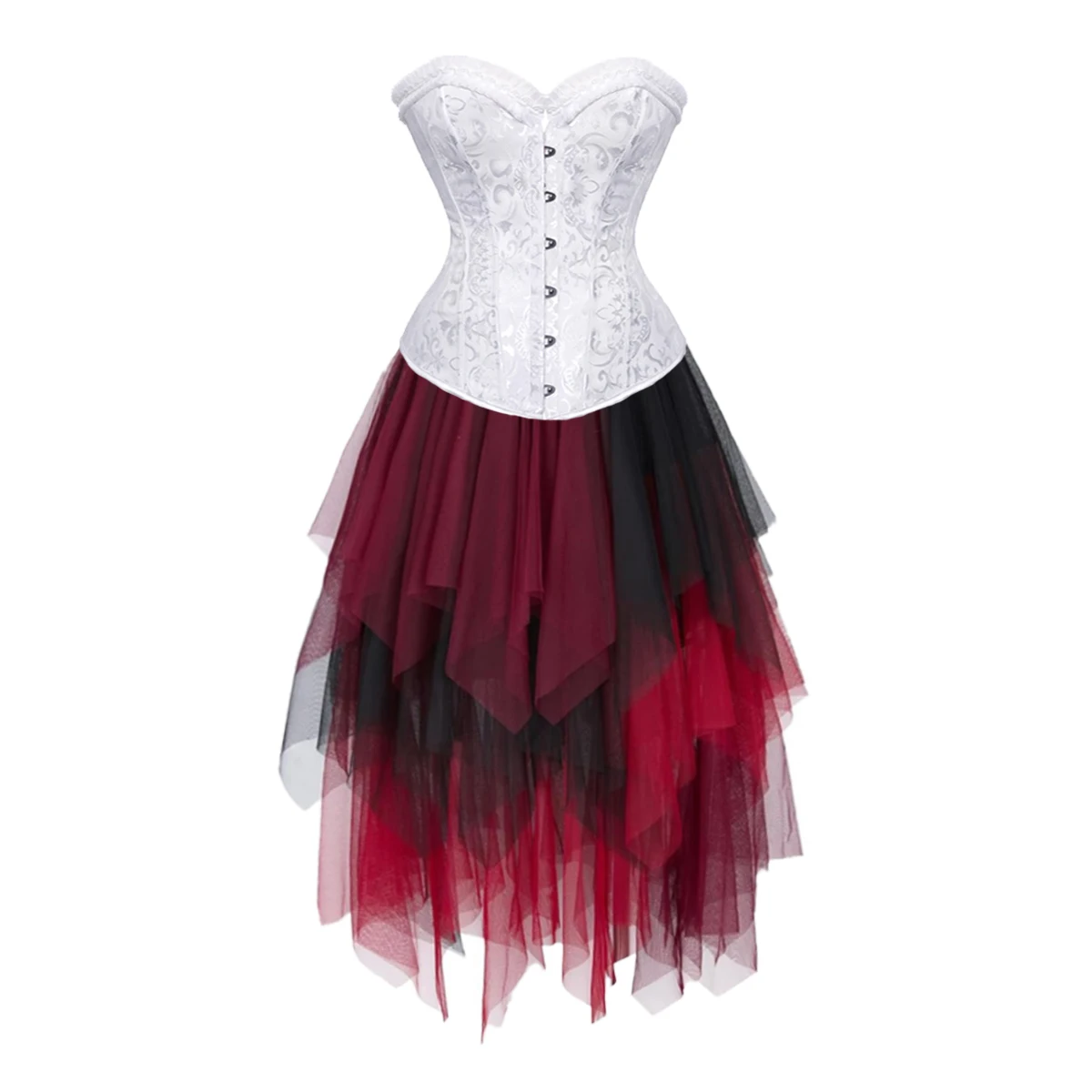 Corset Dress Costume long skirt Set With Renaissance Bustier Costume Party Burlesque Ladies Outfit Plus Size Gothic Halloween 
Corset Dress Costume long skirt Set With Renaissance Bustier Costume Party Burlesque Ladies Outfit Plus Size Gothic Halloween