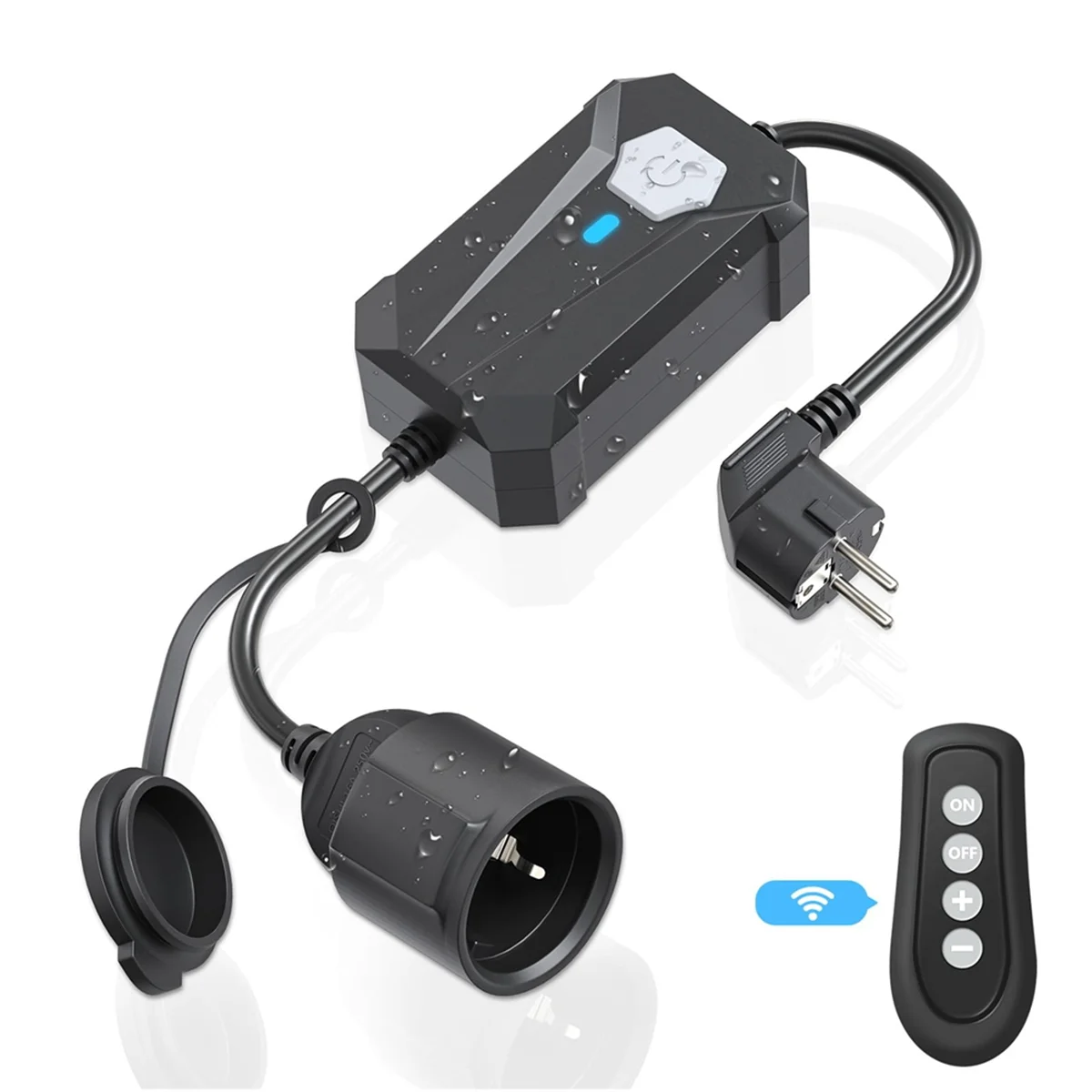 Smart Dimmer Socket, WiFi Outdoor Dimmer for Fairy Lights,LED, Bulbs, Halogen Lamps, Requires Wi-Fi or Bluetooth,EU Plug
Smart Dimmer Socket, WiFi Outdoor Dimmer for Fairy Lights,LED, Bulbs, Halogen Lamps, Requires Wi-Fi or Bluetooth,EU Plug