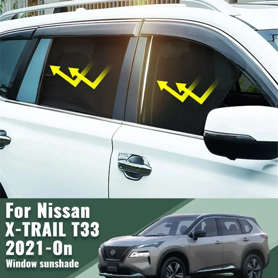 For Nissan X-TRAIL T33 2021 2022 2023 2024 Magnetic Car Sunshade Front Windshield Frame Curtain Rear Side Window Sun Shade Visor
For Nissan X-TRAIL T33 2021 2022 2023 2024 Magnetic Car Sunshade Front Windshield Frame Curtain Rear Side Window Sun Shade Visor