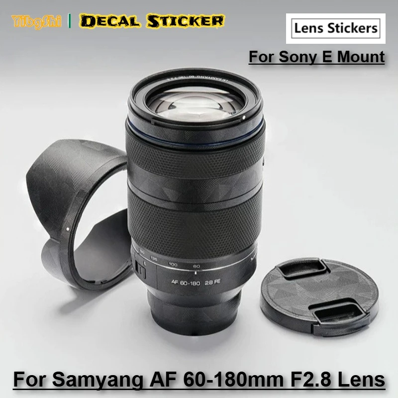 For SAMYANG AF 60-180mm F2.8 For Sony E Mount Lens Sticker 60 180 Wrap Cover for Samyang AF60-180F2.8 Lens Protective Skin
For SAMYANG AF 60-180mm F2.8 For Sony E Mount Lens Sticker 60 180 Wrap Cover for Samyang AF60-180F2.8 Lens Protective Skin