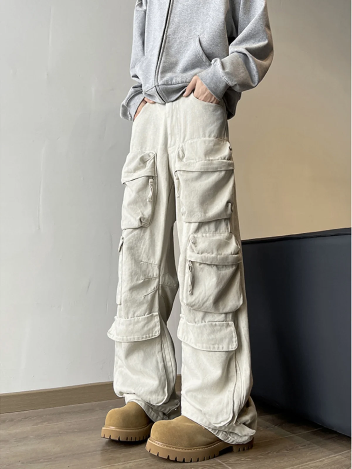 American Sle Workwear Pants Men's Spring Autumn Heavy Wa Casual Loose Straight Leg Long Trousers with kets
American Sle Workwear Pants Men's Spring Autumn Heavy Wa Casual Loose Straight Leg Long Trousers with kets