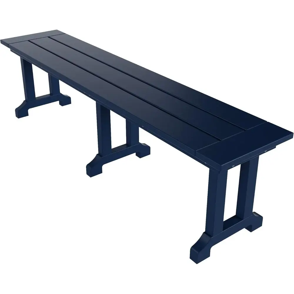 65 Navy Blue Outdoor Trestle Bench
65 Navy Blue Outdoor Trestle Bench