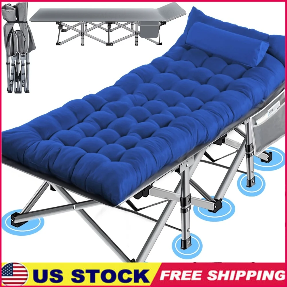 Folding Camping Cot with Pillow Portable Bed Heavy Duty Sleeping Cot Outdoor Bed Travel Storage Bag 3-in-1 Organizer Pocket
Folding Camping Cot with Pillow Portable Bed Heavy Duty Sleeping Cot Outdoor Bed Travel Storage Bag 3-in-1 Organizer Pocket