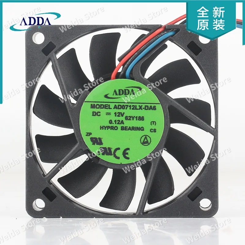 Вентилятор охлаждения Оригинальный новый Тайвань ADDA 5V 24V 48V 7015 70X70X15MM 7CM DC12V 0.12A трехпроводной для инверторов AD0712LX-DA6
Вентилятор охлаждения Оригинальный новый Тайвань ADDA 5V 24V 48V 7015 70X70X15MM 7CM DC12V 0.12A трехпроводной для инверторов AD0712LX-DA6