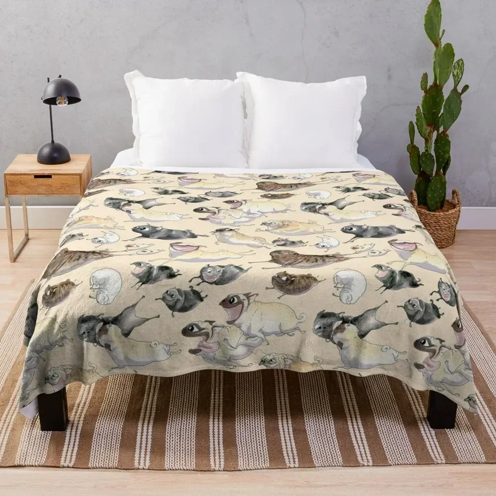 Pugs on the Run (straw background) Throw Blanket Anti Shedding Soft Fuzzy Blanket for Home
Pugs on the Run (straw background) Throw Blanket Anti Shedding Soft Fuzzy Blanket for Home