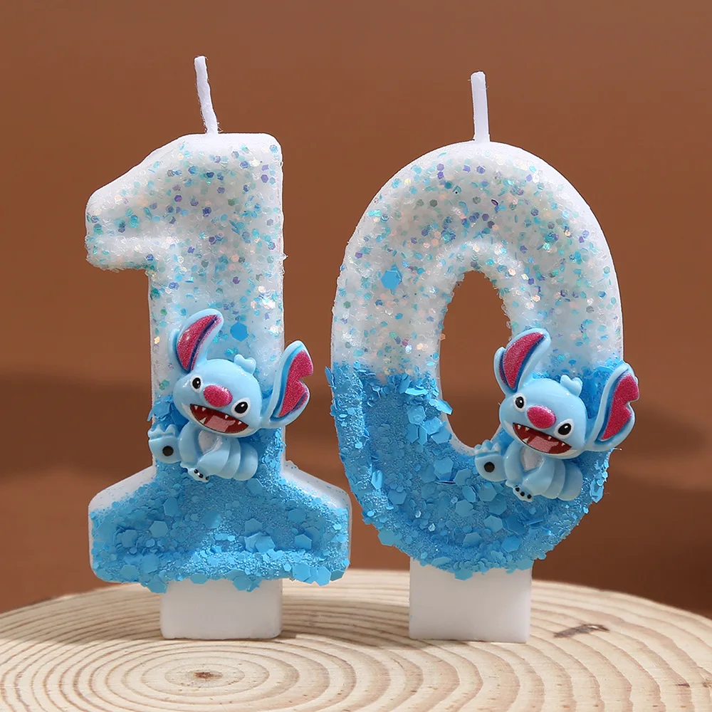 Disney Digit 0-9 Stitch Birthday Candle Blue Glitter Number Digital Candles Birthday Cake Decoration Anniversary Party Candles
Disney Digit 0-9 Stitch Birthday Candle Blue Glitter Number Digital Candles Birthday Cake Decoration Anniversary Party Candles