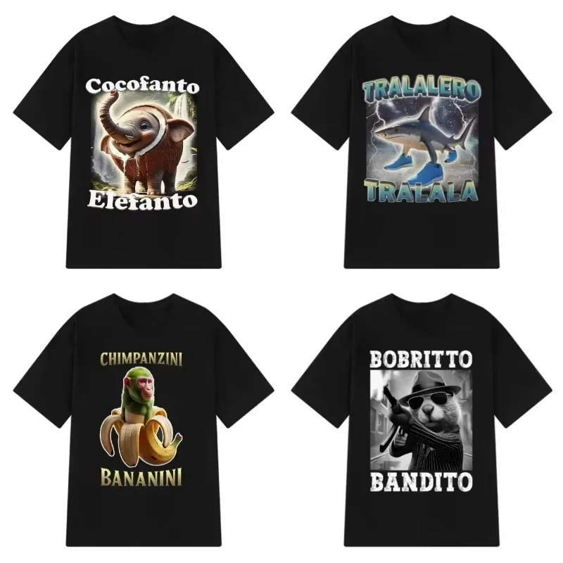 Italian Brainrot Tralalero Tralala Tung Tung Tung Sahur Bombardiro Crocodilo Funny Meme 100% Cotton Short Sleeve T Shirt Men
Italian Brainrot Tralalero Tralala Tung Tung Tung Sahur Bombardiro Crocodilo Funny Meme 100% Cotton Short Sleeve T Shirt Men