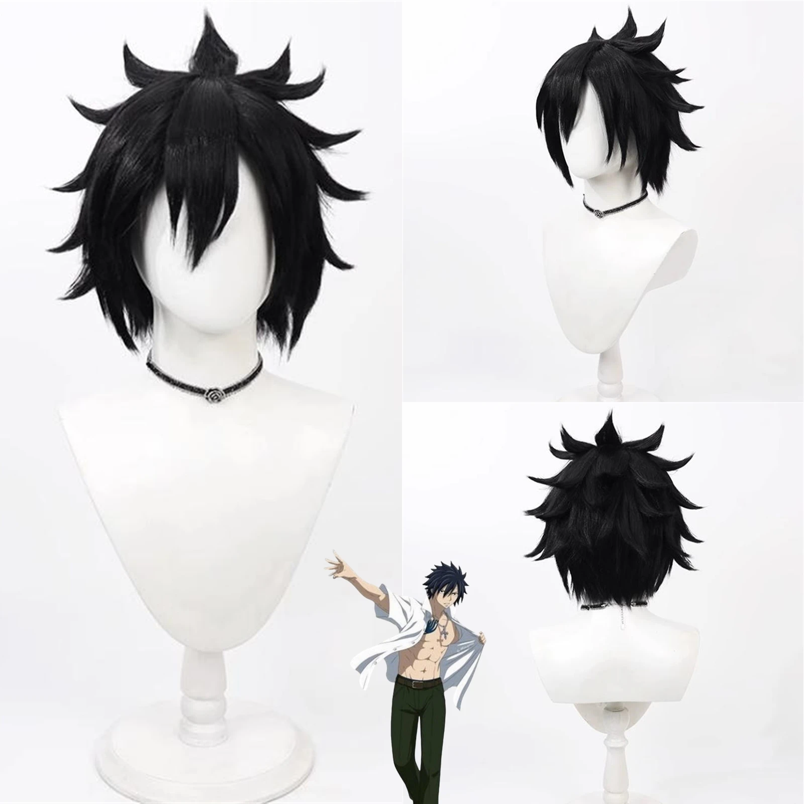 Cosplay Gray Fullbuster Wig Anime game party wig black styling synthetic heat-resistant wig
Cosplay Gray Fullbuster Wig Anime game party wig black styling synthetic heat-resistant wig