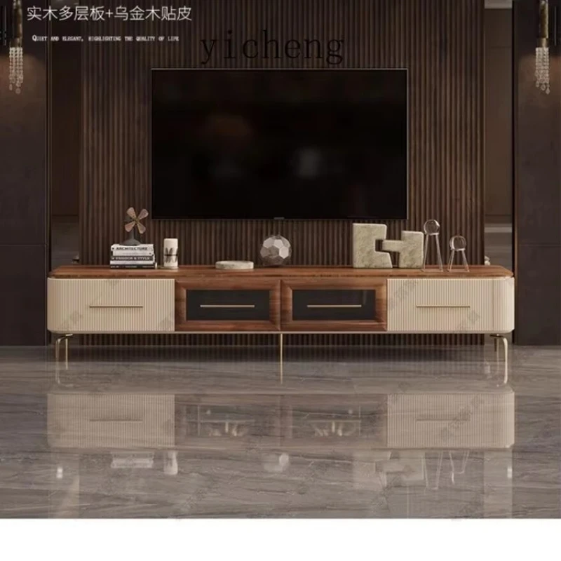 ZK light luxury solid wood coffee table TV cabinet combination high-end home living room wood grain tea table
ZK light luxury solid wood coffee table TV cabinet combination high-end home living room wood grain tea table