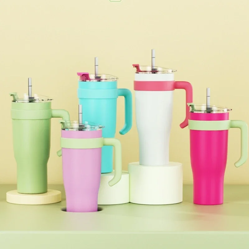 1200ml 40oz Tumbler with Handle Lid and Straw Insulated Stainless Steel Dupe Travel Mug Iced Coffee Cup in-Car Vacuum Gradient
1200ml 40oz Tumbler with Handle Lid and Straw Insulated Stainless Steel Dupe Travel Mug Iced Coffee Cup in-Car Vacuum Gradient