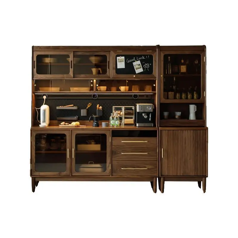 Black walnut dining side cabinet Solid wood wine cabinet Living room Nordic integrated wall small apartment dining room
Black walnut dining side cabinet Solid wood wine cabinet Living room Nordic integrated wall small apartment dining room