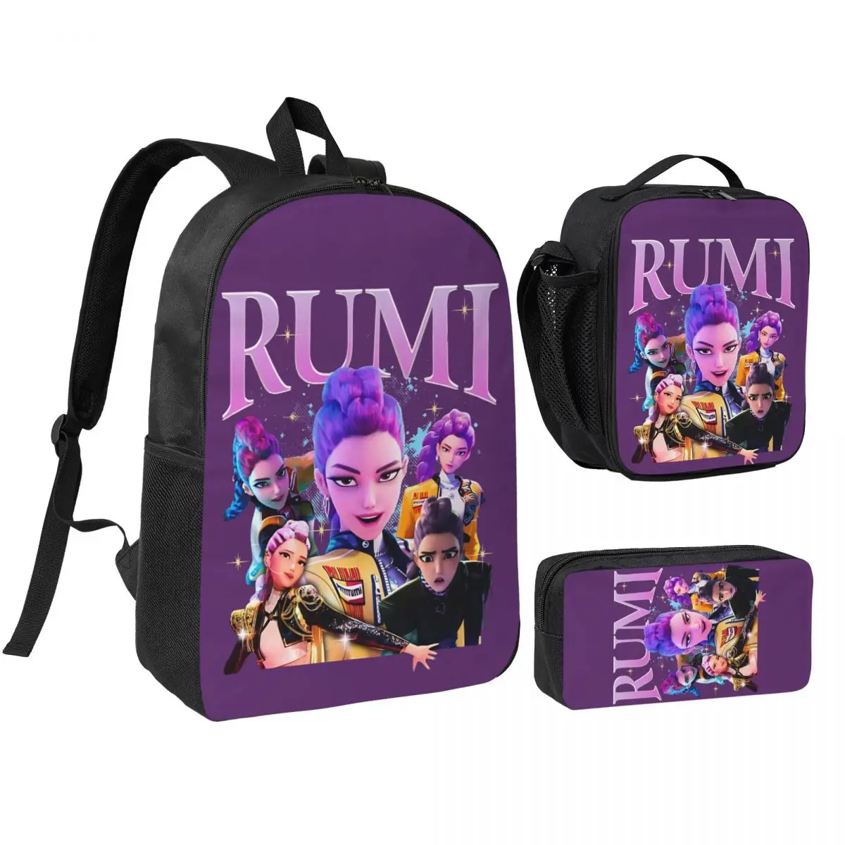 Рюкзак Rumi K-Kpop D-Demon H-Hunters Huntrix 3pecs/set для студентов, колледжа, холщовые сумки, сумка для обеда, пенал
Рюкзак Rumi K-Kpop D-Demon H-Hunters Huntrix 3pecs/set для студентов, колледжа, холщовые сумки, сумка для обеда, пенал