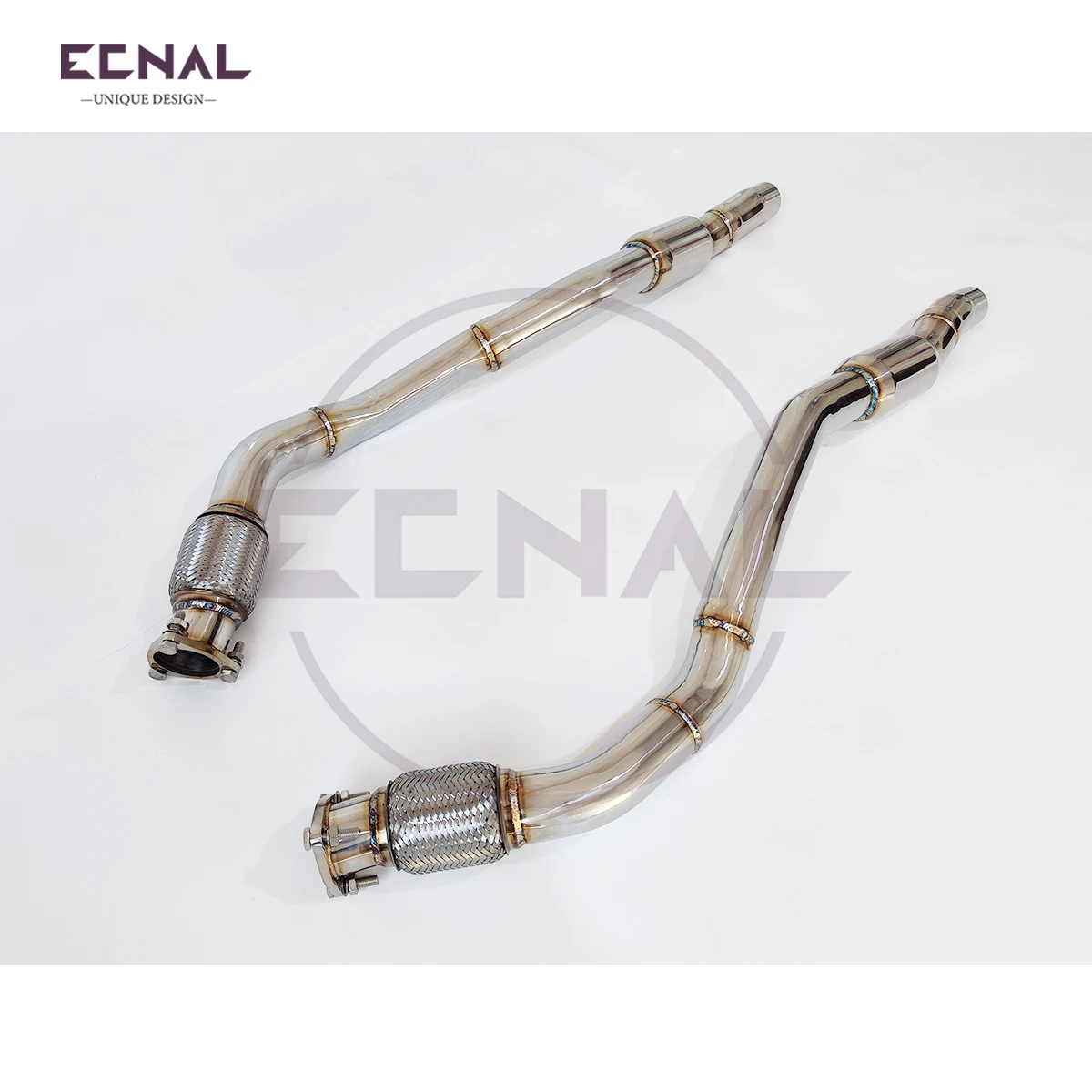 Ecnal Exhaust Front Pipe for Audi A8 D4 3.0T 2012-2018 High Performance SS304 Sport Exhaust Pipe System with Resonators
Ecnal Exhaust Front Pipe for Audi A8 D4 3.0T 2012-2018 High Performance SS304 Sport Exhaust Pipe System with Resonators