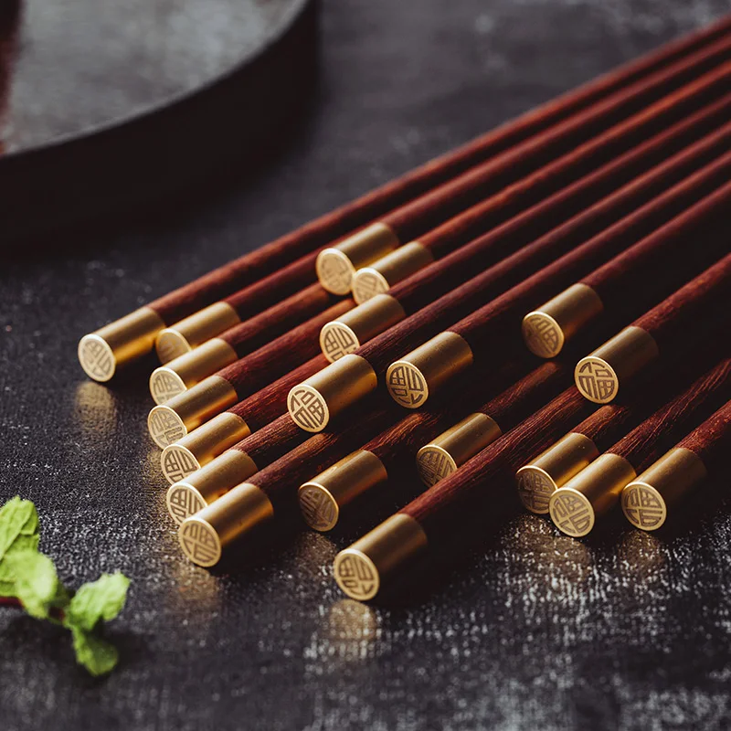Yjq red sandalwood chopsticks unpainted gift box 10 pairs of Fu chopsticks household souvenir
Yjq red sandalwood chopsticks unpainted gift box 10 pairs of Fu chopsticks household souvenir