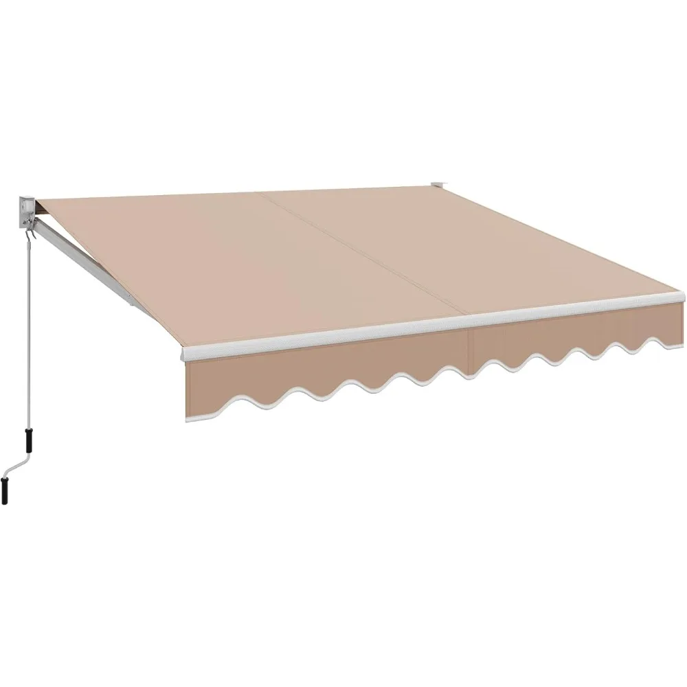 8 Ft × 6.6 Ft Retractable Awning, Aluminum Patio Sun Shade w/Crank Handle and Water-Resistant Polyester, Outdoor Patio Manual A
8 Ft × 6.6 Ft Retractable Awning, Aluminum Patio Sun Shade w/Crank Handle and Water-Resistant Polyester, Outdoor Patio Manual A