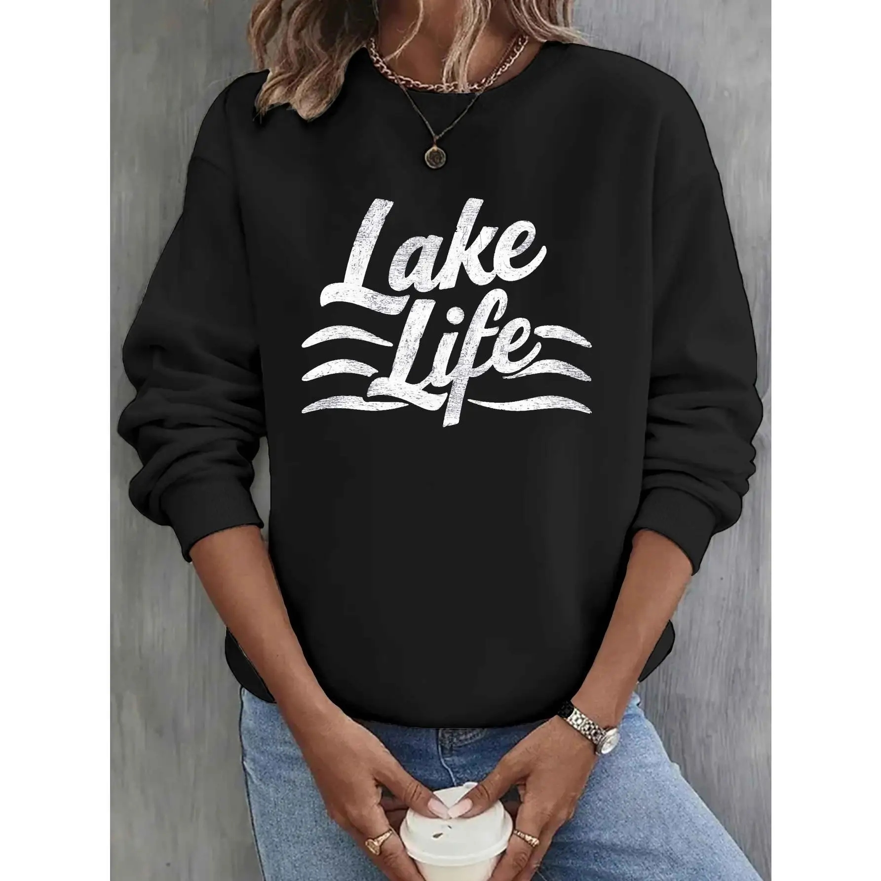 Women's 'Lake Life' Sweatshirt | Distressed Lake Lover Pullover | Casual Summer Outdoor Jumper Top Gift
Women's 'Lake Life' Sweatshirt | Distressed Lake Lover Pullover | Casual Summer Outdoor Jumper Top Gift