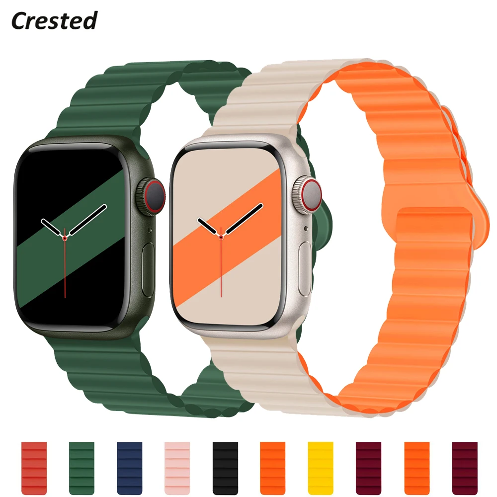 Ремешок магнитный для Apple watch band 44 мм 40 мм 45 мм 41 мм 38 мм 42 мм 44 45 мм, силиконовый браслет для наручных часов iWatch Series 3 5 4 SE 6 7
Ремешок магнитный для Apple watch band 44 мм 40 мм 45 мм 41 мм 38 мм 42 мм 44 45 мм, силиконовый браслет для наручных часов iWatch Series 3 5 4 SE 6 7
