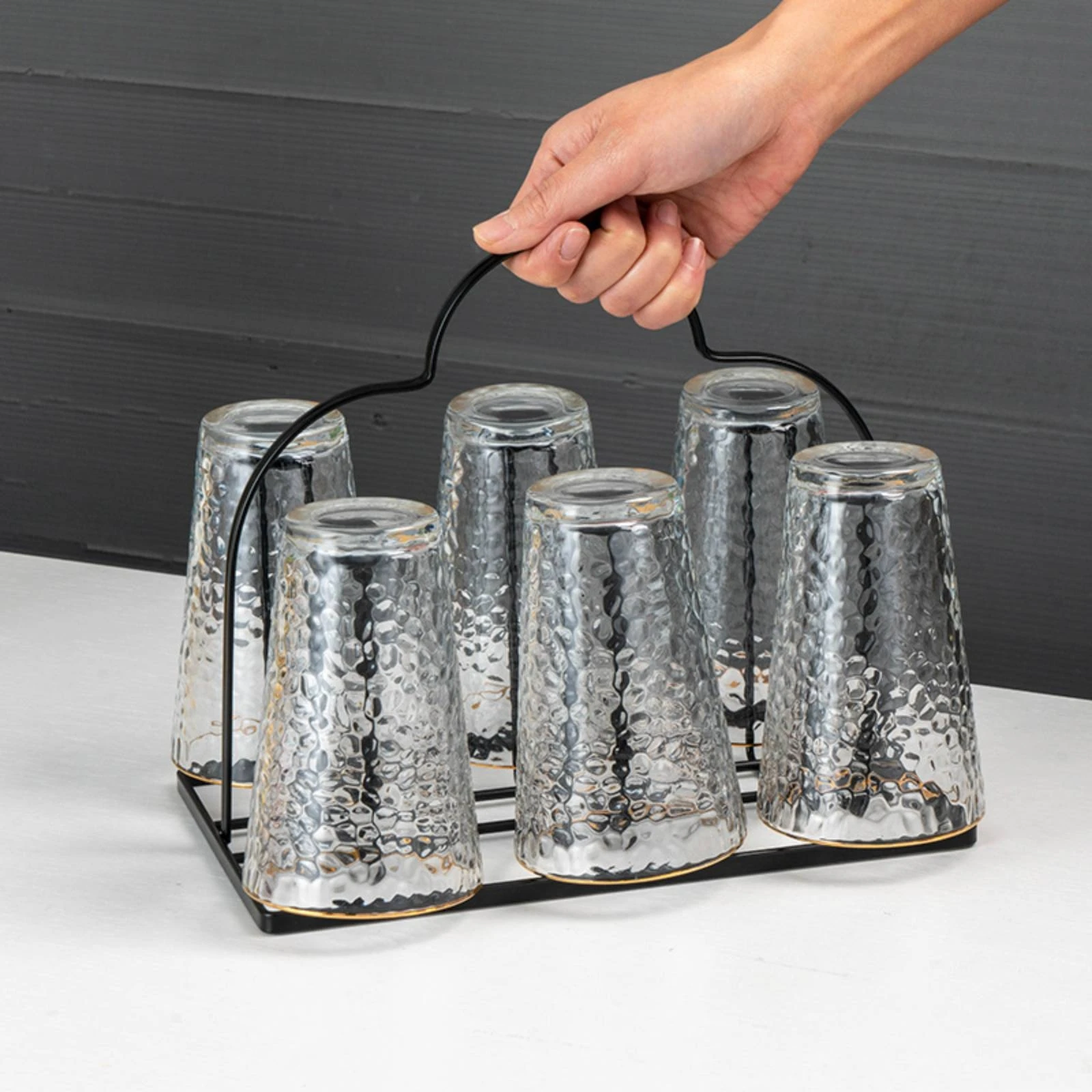 Water Cup Rack Decorative Design Countertop Cup Organizer Countertop Mug Rack Stable Base Coffee Bar Organizer
Water Cup Rack Decorative Design Countertop Cup Organizer Countertop Mug Rack Stable Base Coffee Bar Organizer