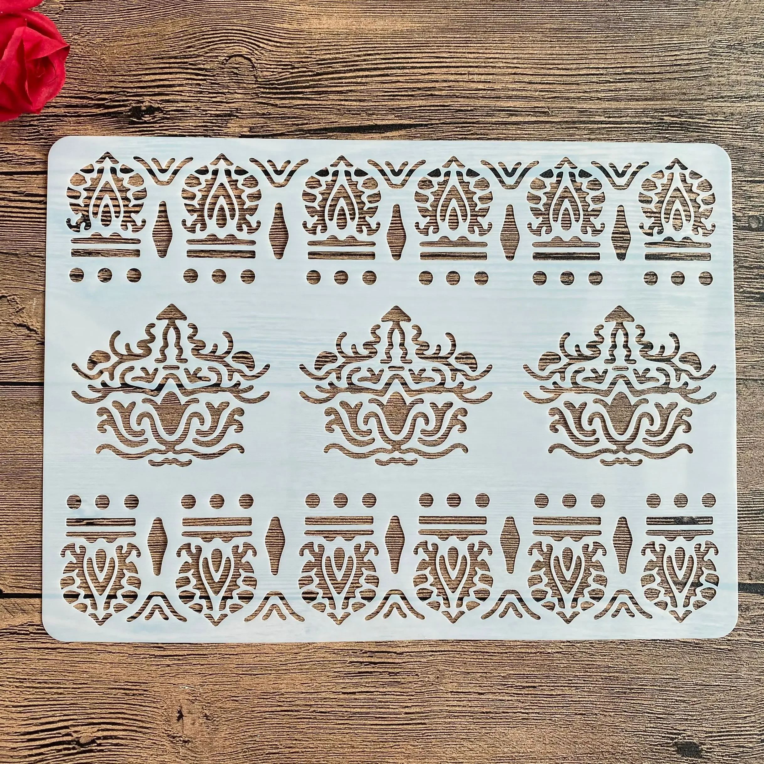 A4 29 *21cm DIY Stencils wall Painting Scrapbook Coloring Embossing Album Decorative Paper Card Template wall mandala cake
A4 29 *21cm DIY Stencils wall Painting Scrapbook Coloring Embossing Album Decorative Paper Card Template wall mandala cake