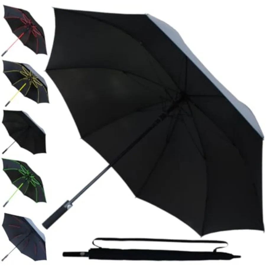 60MPH Big Golf Umbrella - Large Windproof Strong for Rain and Wind - Heavy Duty XL - Best for Size - Reinforced Fiberglass Fram
60MPH Big Golf Umbrella - Large Windproof Strong for Rain and Wind - Heavy Duty XL - Best for Size - Reinforced Fiberglass Fram