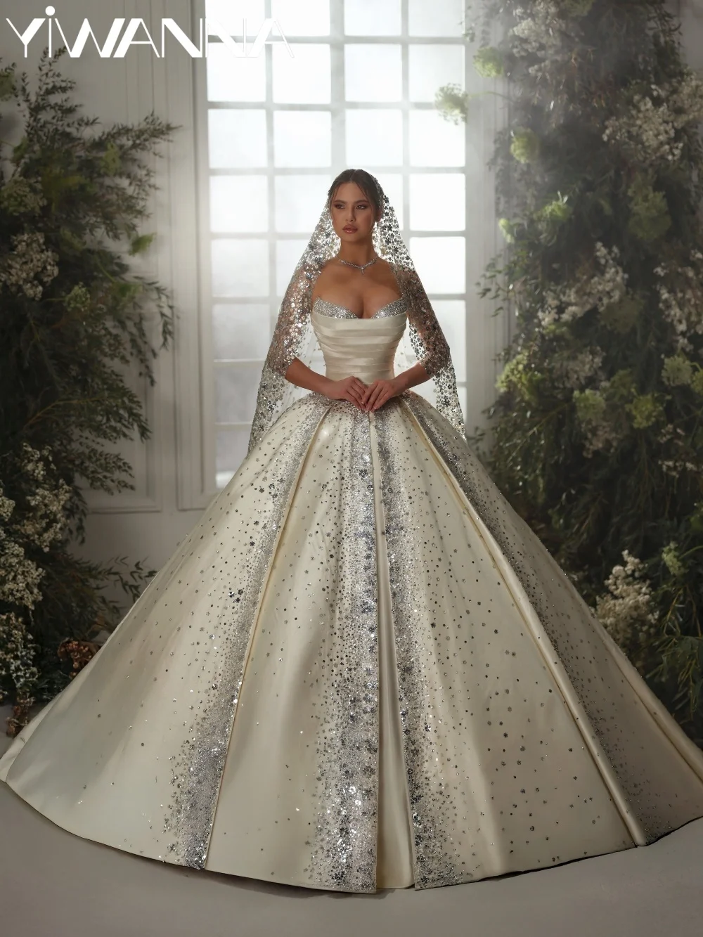 Gorgeous Beaded Satin Wedding Dress Dreamy Strapless Princess Long Bridal Gown Customized Elegant Charming Dresses For Bride
Gorgeous Beaded Satin Wedding Dress Dreamy Strapless Princess Long Bridal Gown Customized Elegant Charming Dresses For Bride