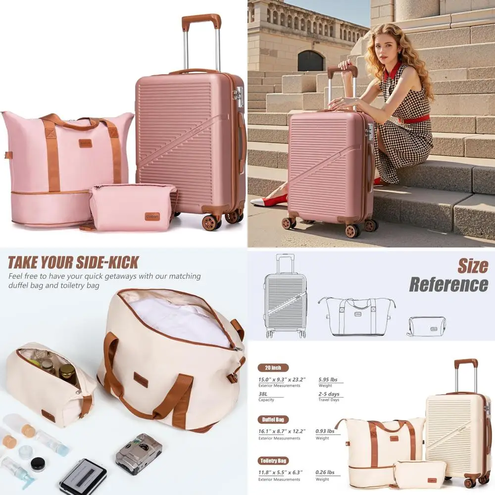 Легкая 20-дюймовая ручная кладь из АБС-пластика с колесами, одобренная авиакомпанией, чемодан 22x14x9 для путешествий
Легкая 20-дюймовая ручная кладь из АБС-пластика с колесами, одобренная авиакомпанией, чемодан 22x14x9 для путешествий