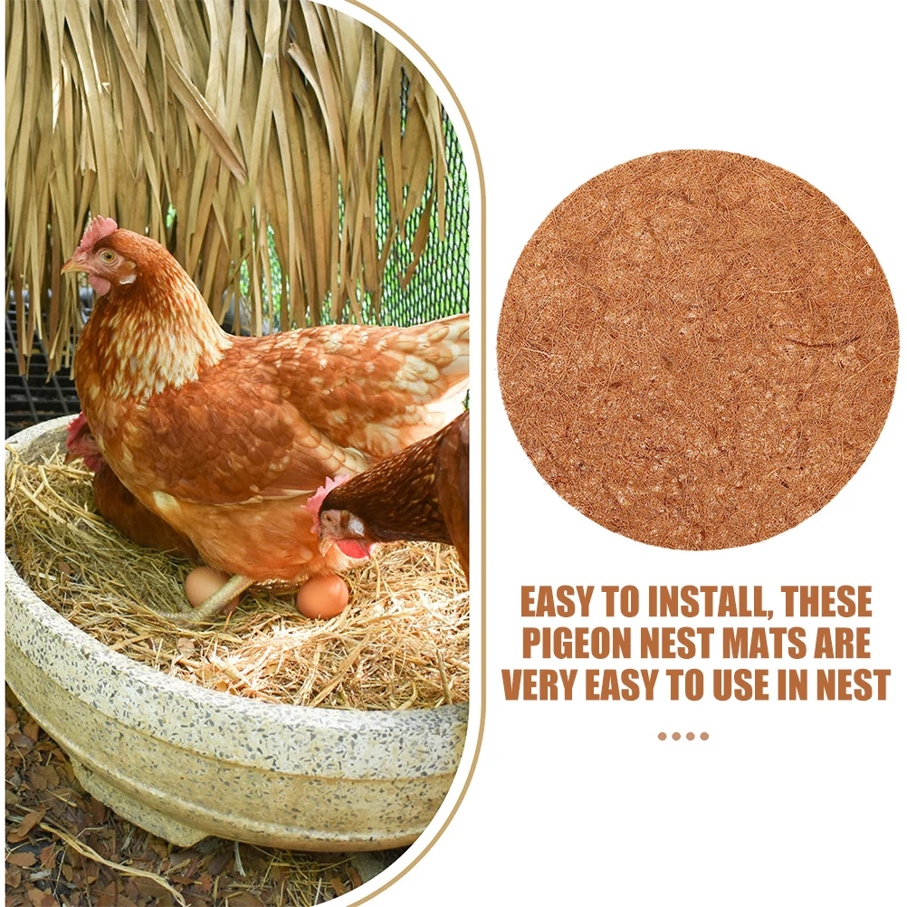 10Pcs Natural Pigeon Nest Pad 30Cm Coconut Fiber Thickened Breathable Bird Breeding Mat Thicken Pigeon Nest Mat
10Pcs Natural Pigeon Nest Pad 30Cm Coconut Fiber Thickened Breathable Bird Breeding Mat Thicken Pigeon Nest Mat
