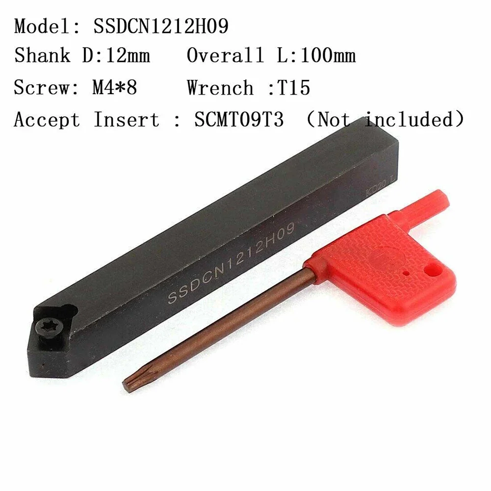 45° SSDCN 1212H09 Lathe Turning Tool Holder For SCMT09T3 INSERT 12mm×100mm Alloy Steel SCMT09T3 Tool Holder CNC Toolholding
45° SSDCN 1212H09 Lathe Turning Tool Holder For SCMT09T3 INSERT 12mm×100mm Alloy Steel SCMT09T3 Tool Holder CNC Toolholding