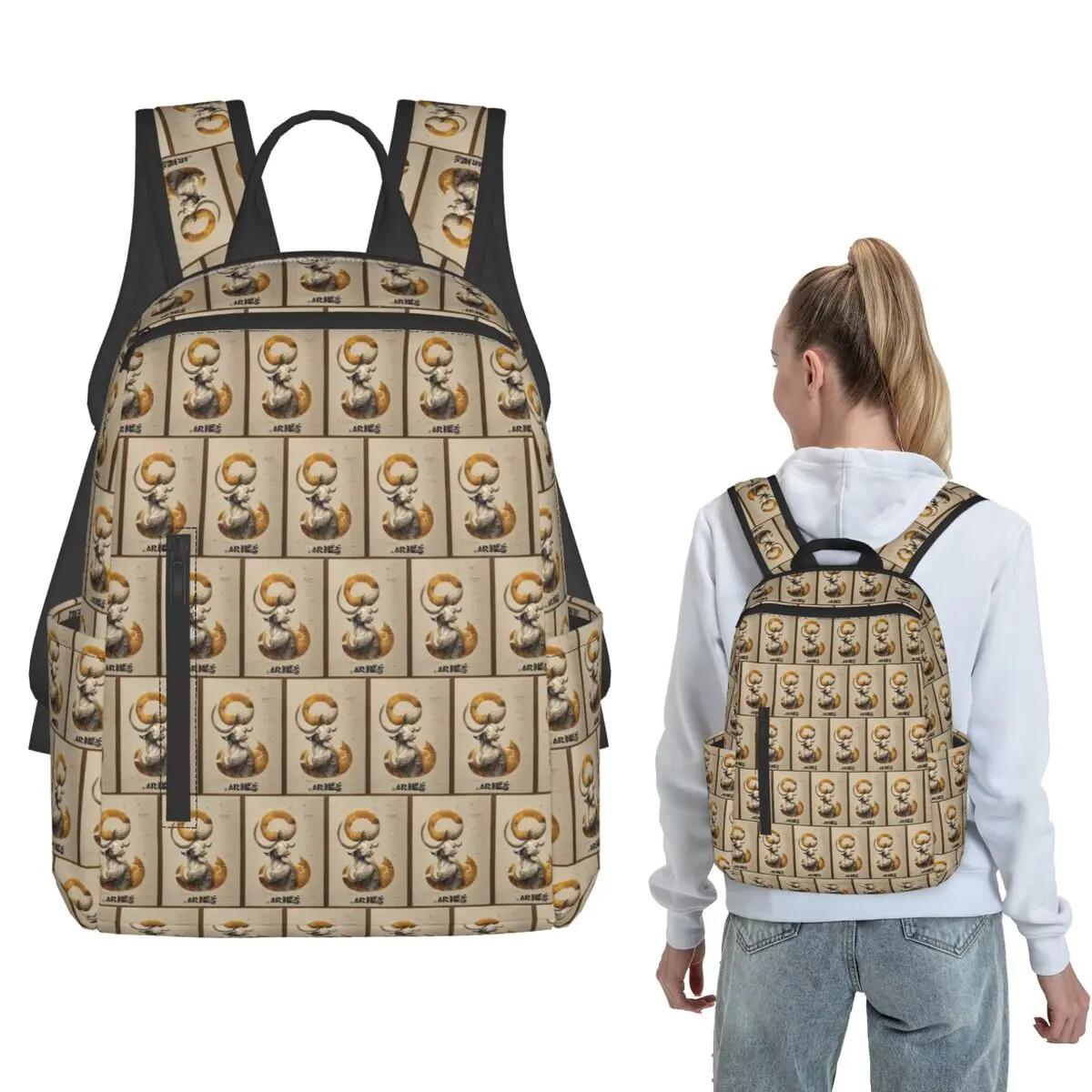 Aries Zodiac Sign Astrology Symbol Birth Chart Backpack Large Capacity Kids BookBag School Bag Shoulder Bags for Men Women
Aries Zodiac Sign Astrology Symbol Birth Chart Backpack Large Capacity Kids BookBag School Bag Shoulder Bags for Men Women