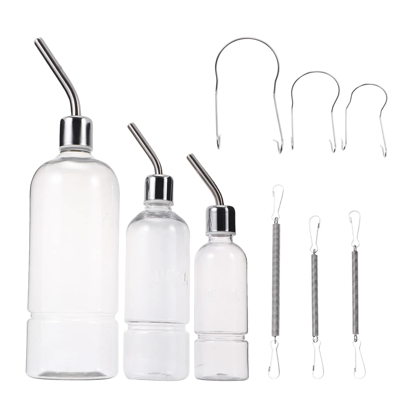 3Pcs Stainless Steel Pet Water Dispenser for Hamster Rabbit Squirrel Automatic Drinking Bottle with Transparent Tank Hanging
3Pcs Stainless Steel Pet Water Dispenser for Hamster Rabbit Squirrel Automatic Drinking Bottle with Transparent Tank Hanging