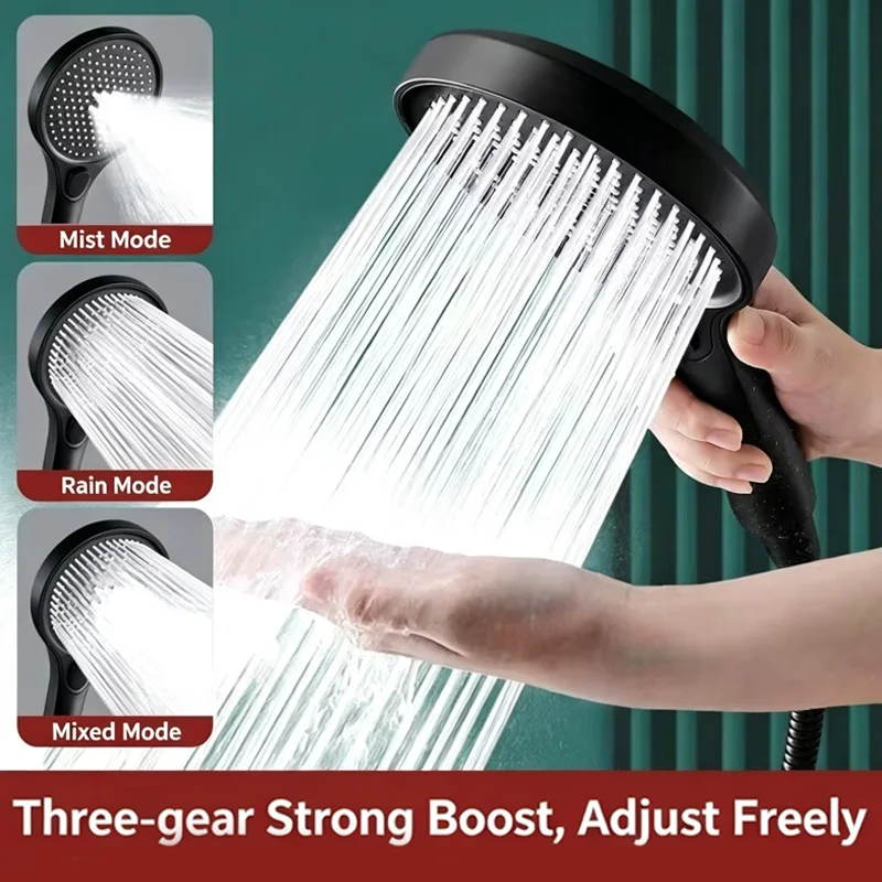 Big Shower Head 3 Modes Adjustable High-pressure Shower Head Large Panel Water Saving Flow Shower Faucet Nozzle Universal Set
Big Shower Head 3 Modes Adjustable High-pressure Shower Head Large Panel Water Saving Flow Shower Faucet Nozzle Universal Set
