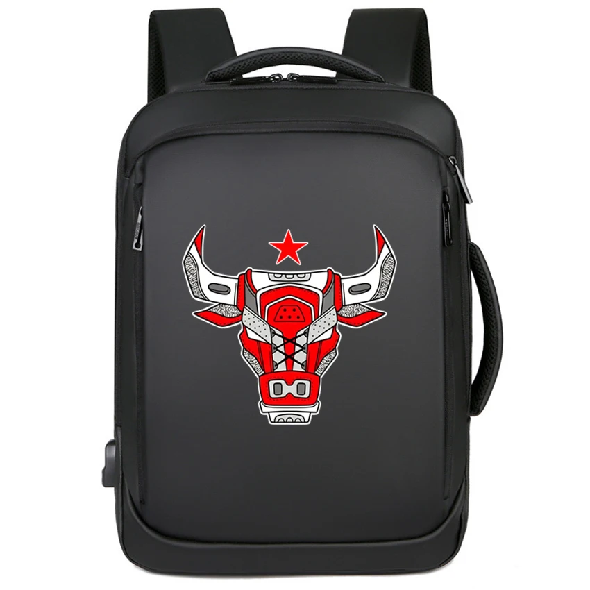 High Quality Men Street JOR Cattle Heads Printed Girl Boy Rucksack Male Women School Backpack Laptop Waterproof Travel USB Charg
High Quality Men Street JOR Cattle Heads Printed Girl Boy Rucksack Male Women School Backpack Laptop Waterproof Travel USB Charg