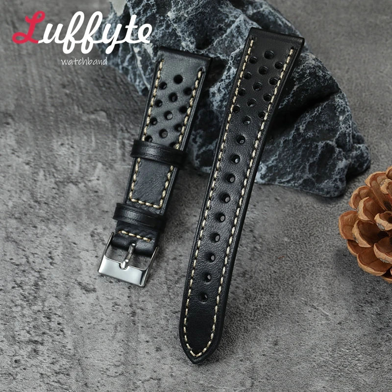 Cowhide WatchBand Sport Breathable Watch Band 20mm 22mm Universal Bracelet Retro Style Handmade Top Layer Cowhide Strap
Cowhide WatchBand Sport Breathable Watch Band 20mm 22mm Universal Bracelet Retro Style Handmade Top Layer Cowhide Strap