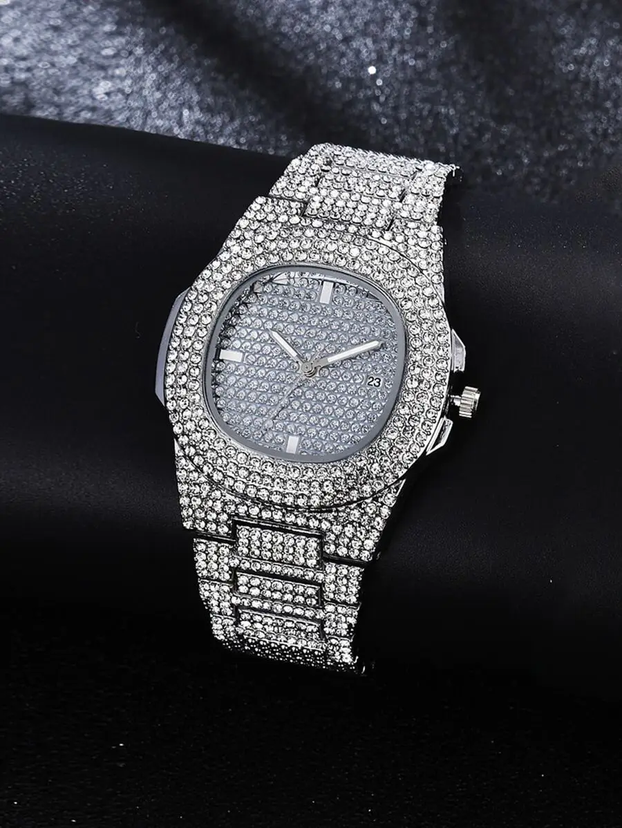 Luxury Iced Out Crystal Full Rhinestone Quartz Watch For Women Elegant Party Dress Watch
Luxury Iced Out Crystal Full Rhinestone Quartz Watch For Women Elegant Party Dress Watch