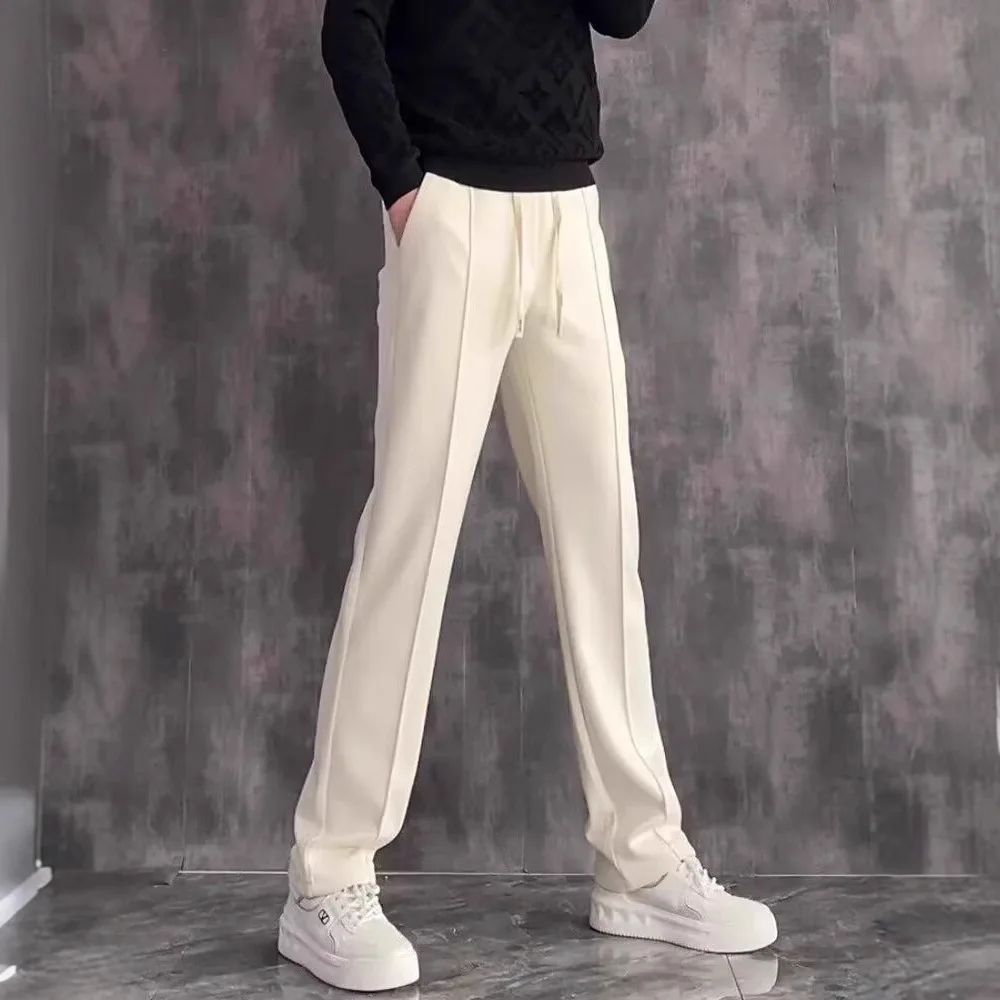 Slim Straight Pants for Spring and Autumn, High-end Simple Solid Color Casual Pants, Versatile Trousers, Light Luxury Sweatpants
Slim Straight Pants for Spring and Autumn, High-end Simple Solid Color Casual Pants, Versatile Trousers, Light Luxury Sweatpants