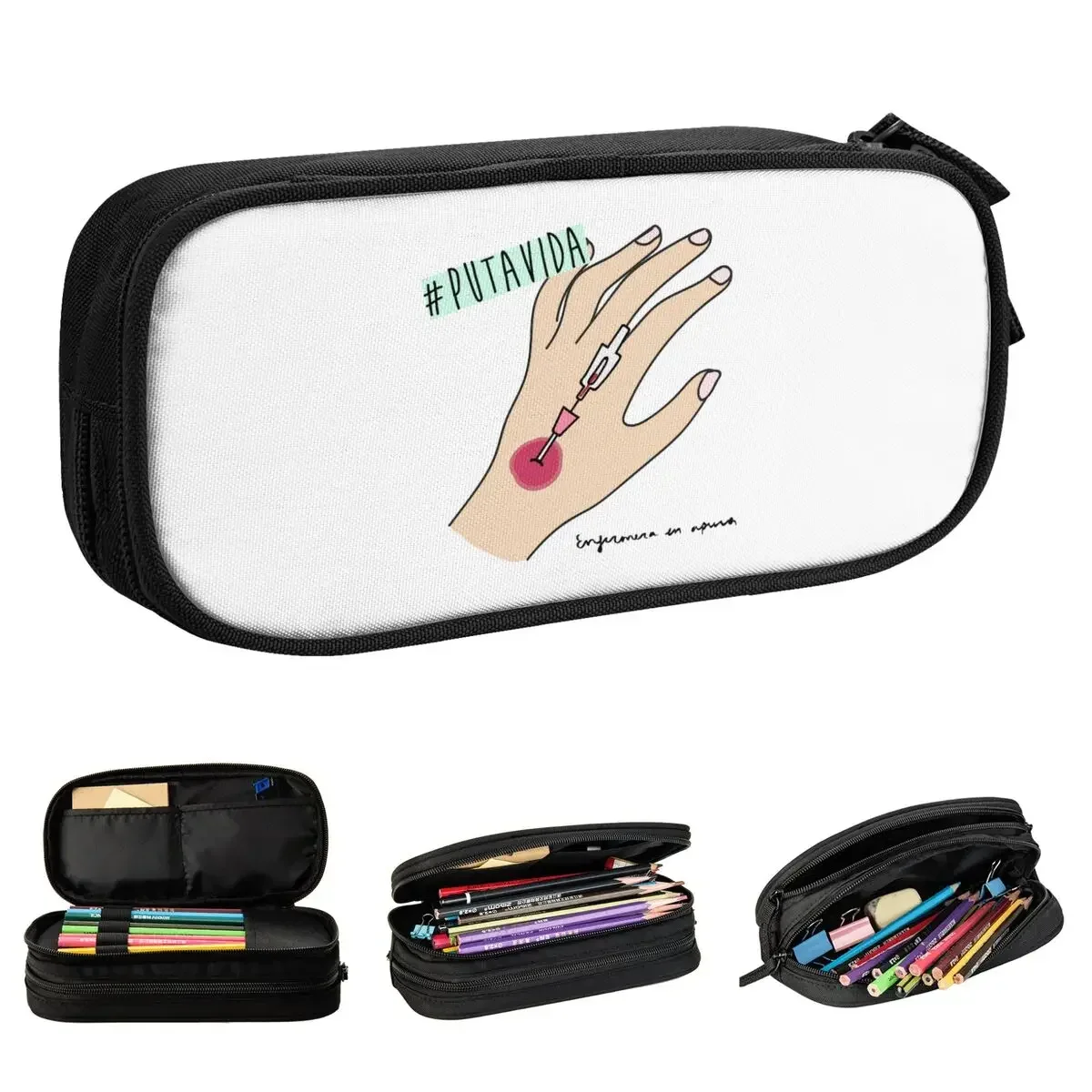 Enfermera En Apuros Pencil Case Medicine Pencilcases Pen Holder for Student Large Storage Bag School Supplies Gifts Stationery
Enfermera En Apuros Pencil Case Medicine Pencilcases Pen Holder for Student Large Storage Bag School Supplies Gifts Stationery