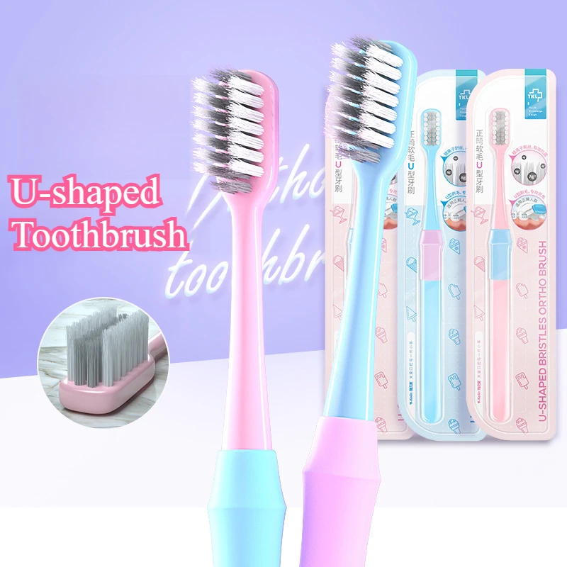 1 / 2 PCS Teeth Whitening Orthodontic Toothbrush with Soft Bristles U-shaped Adults and Children Used Brushing Sleeves Stitching
1 / 2 PCS Teeth Whitening Orthodontic Toothbrush with Soft Bristles U-shaped Adults and Children Used Brushing Sleeves Stitching