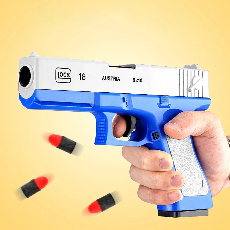 2025 New Glock Toy Pistol EVA Plastic Dart Bullet Gun Simulation Model Pistol Beginner Aiming Training Pistol Air Gun Boy Gift
2025 New Glock Toy Pistol EVA Plastic Dart Bullet Gun Simulation Model Pistol Beginner Aiming Training Pistol Air Gun Boy Gift