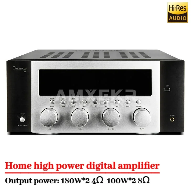 Banlong X9 Digital HiFi Professional Fever Amplifier Home Dual-channel Decoding Bluetooth 5.0 High-power Amplifier
Banlong X9 Digital HiFi Professional Fever Amplifier Home Dual-channel Decoding Bluetooth 5.0 High-power Amplifier