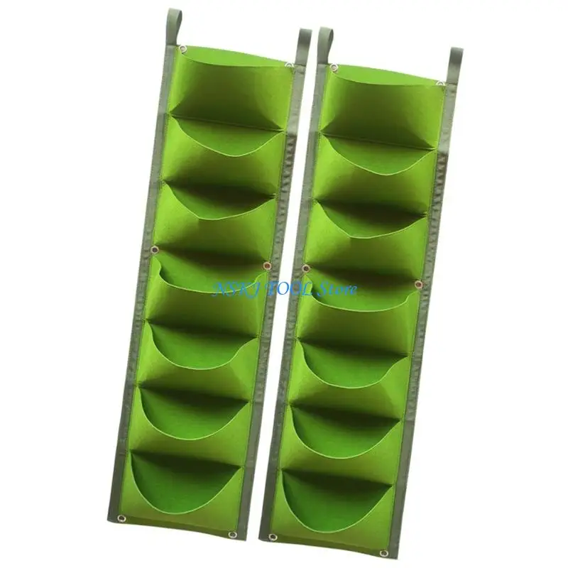 L8RC 2Pieces Wall Mounted Planting Grow Bags Space Saving 7 Pocket Design Vertical Garden Plant Flower Container for Balcony
L8RC 2Pieces Wall Mounted Planting Grow Bags Space Saving 7 Pocket Design Vertical Garden Plant Flower Container for Balcony