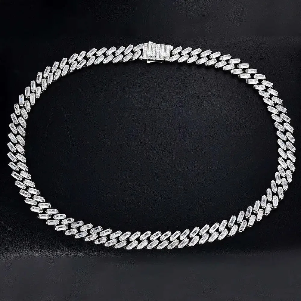 Necklace12mm Alloy Copper 925 Silver Iced Out Zircon Hip Hop Jewelry Cuban Link Chain
Necklace12mm Alloy Copper 925 Silver Iced Out Zircon Hip Hop Jewelry Cuban Link Chain