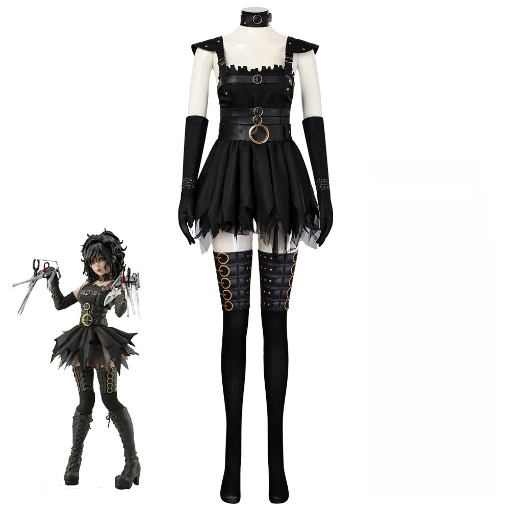 Movie Edward Scissorhands Cosplay Costumes for Adult Women Halloween Party High Quality Dress for Women
Movie Edward Scissorhands Cosplay Costumes for Adult Women Halloween Party High Quality Dress for Women
