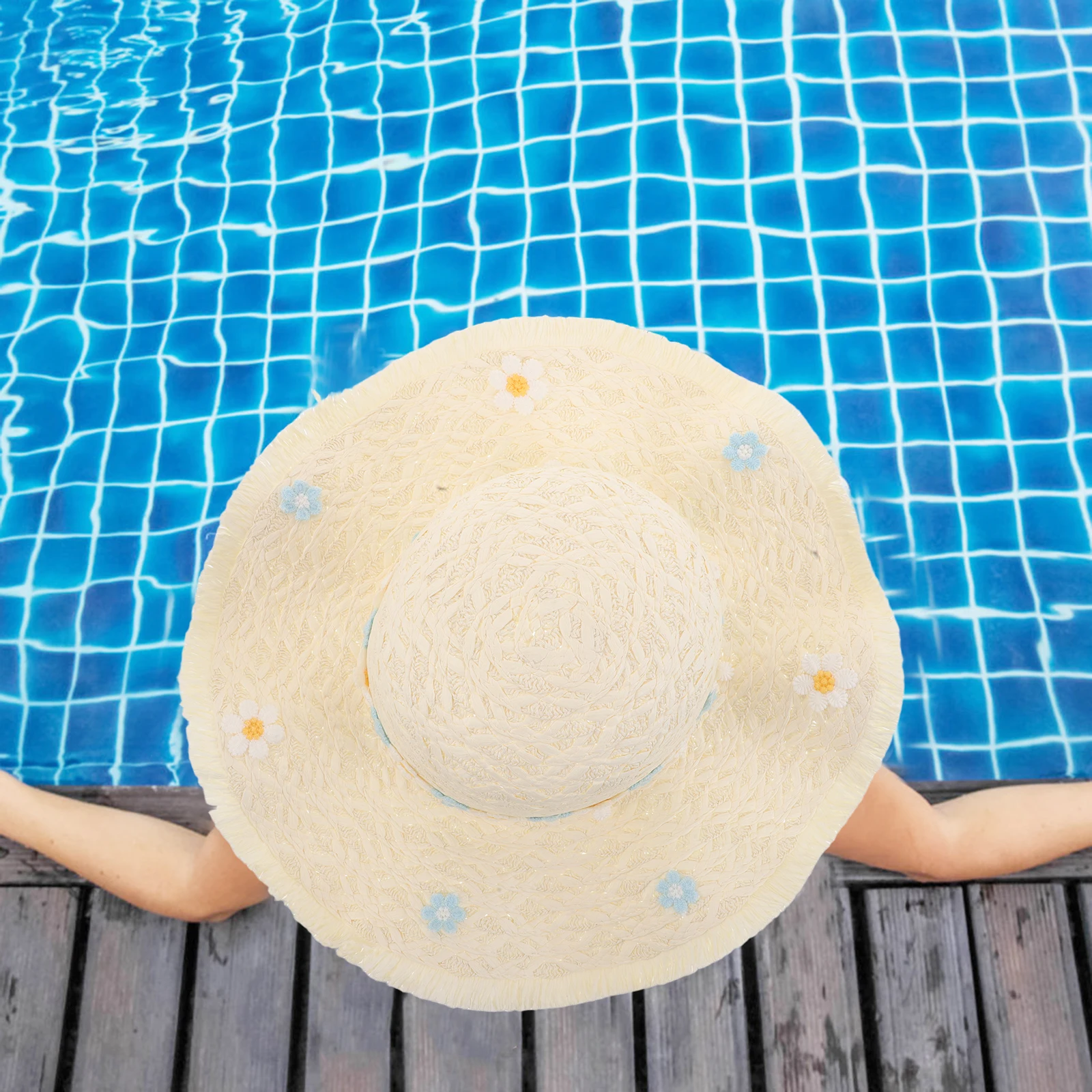 Braided Straw Hat Beach Woven Casual Ladies Cap Broadside Sun Hats for Women Girls
Braided Straw Hat Beach Woven Casual Ladies Cap Broadside Sun Hats for Women Girls