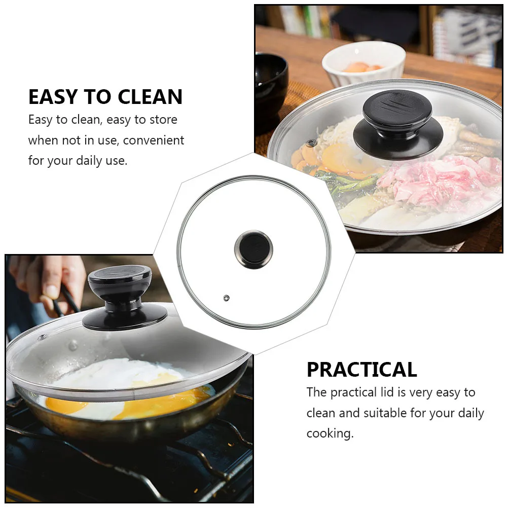1Pcs Multi-Purpose Glass Pot Lid Visible Cooking Cover Anti-Scald Kitchen Gadget Overflow Protection Pan Wok Pot Cover Easy
1Pcs Multi-Purpose Glass Pot Lid Visible Cooking Cover Anti-Scald Kitchen Gadget Overflow Protection Pan Wok Pot Cover Easy
