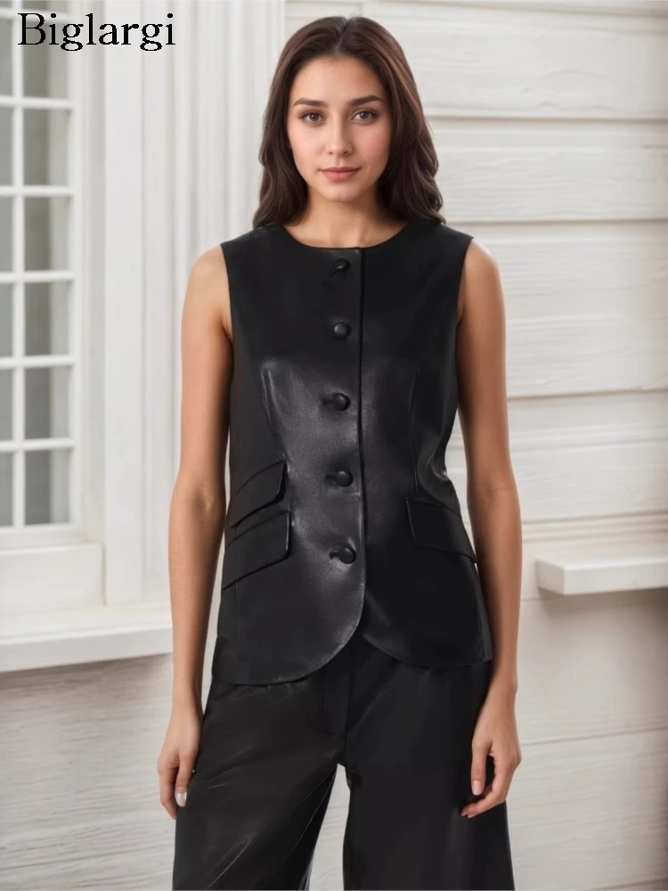 Summer PU Sleeveless Vests Coat Women Fashion Slim Ladies Cropped Leather Jackets Office Woman Vests Coats
Summer PU Sleeveless Vests Coat Women Fashion Slim Ladies Cropped Leather Jackets Office Woman Vests Coats