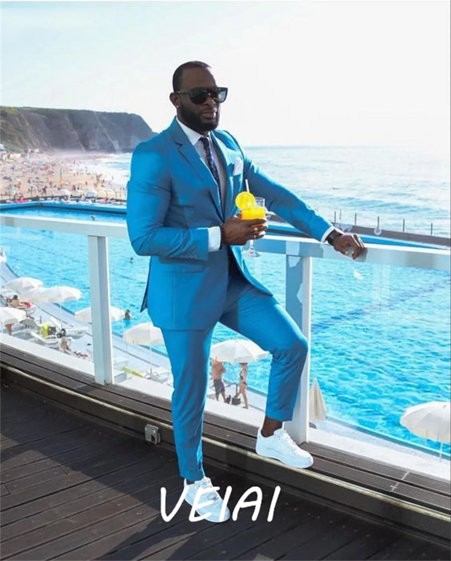 CustomizedOcean Blue Men Suits Notched Lapel Single Breasted Prom Suits Big and Tall Blazer Jacket Tuxedos Groom Wedding Wear Co
CustomizedOcean Blue Men Suits Notched Lapel Single Breasted Prom Suits Big and Tall Blazer Jacket Tuxedos Groom Wedding Wear Co